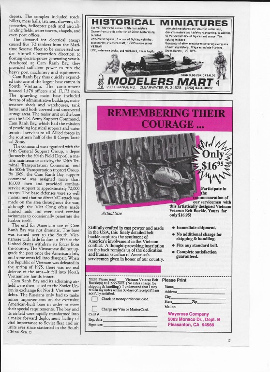 Read more about the article Cam Ranh Bay Newsweek Article Page 4 of 4 (Fall 1988)
